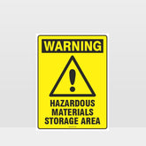Custom Gate Signs,Warning Hazardous Materials Storage Area Sign